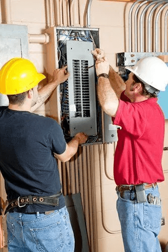 Medford electrician installing residential electrical panel upgrade