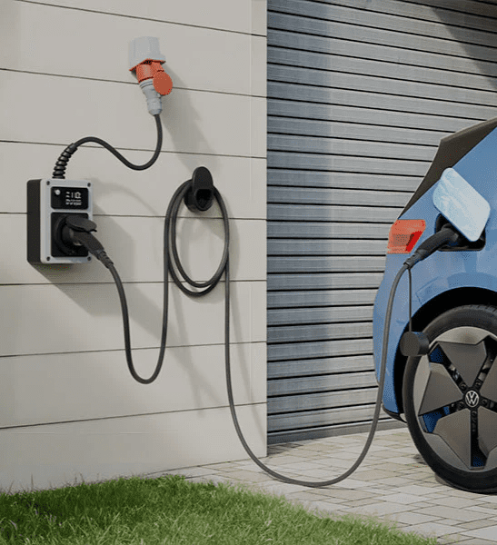 Medford electrician installing residential EV charging station